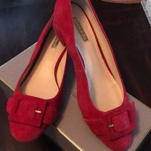 Red Suede Louise et Cie Shoes